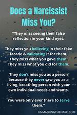 Does a Narcissist Miss Me?