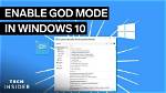 How Do I Activate Windows Godmode?