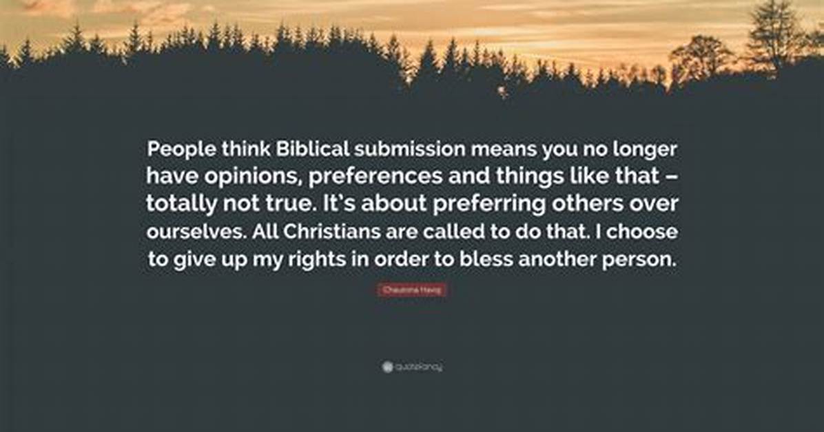What Submission Means to a Man?